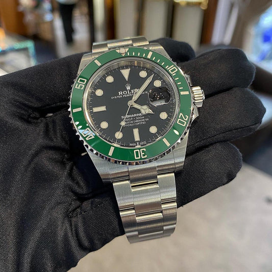 Submariner Two-Tone Watch 41mm in Green