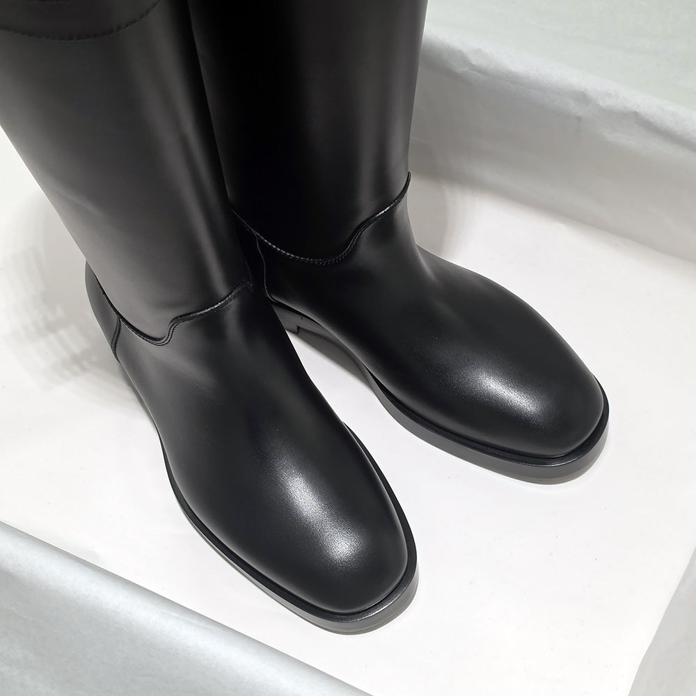 C Leather Boots