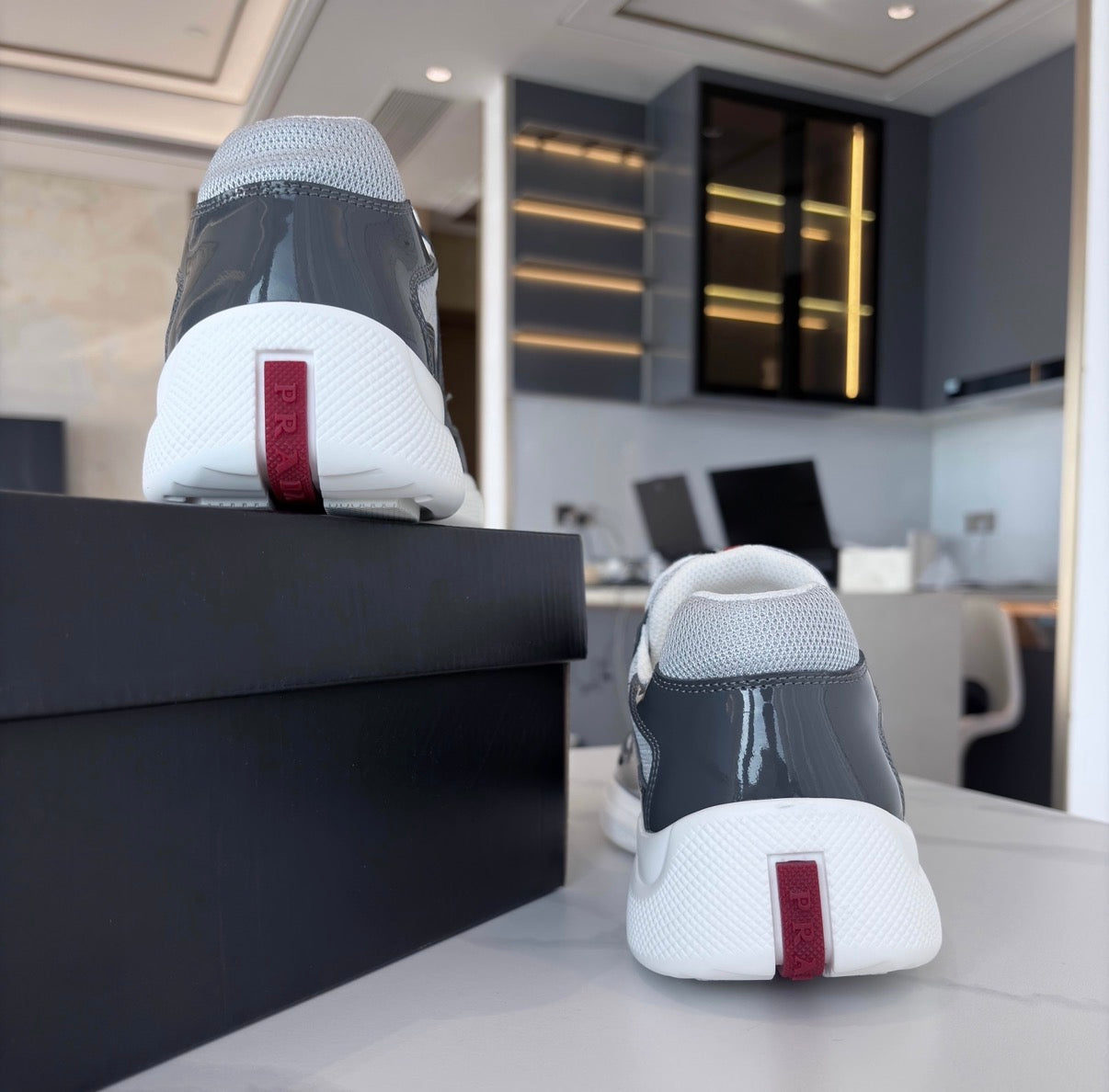 P Trainers in Grey