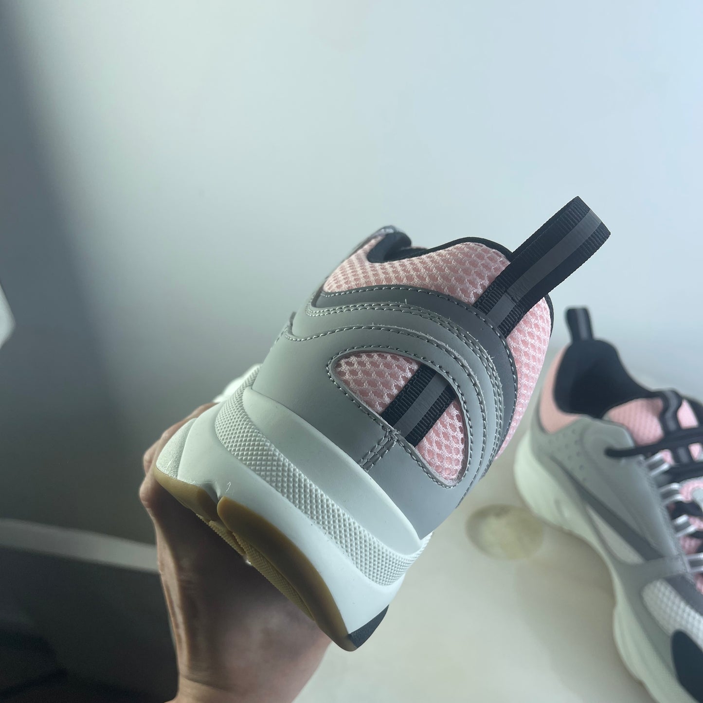 D Trainers in Pink/White