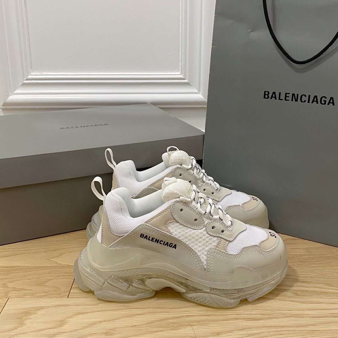 Triple S Clear Sole in White