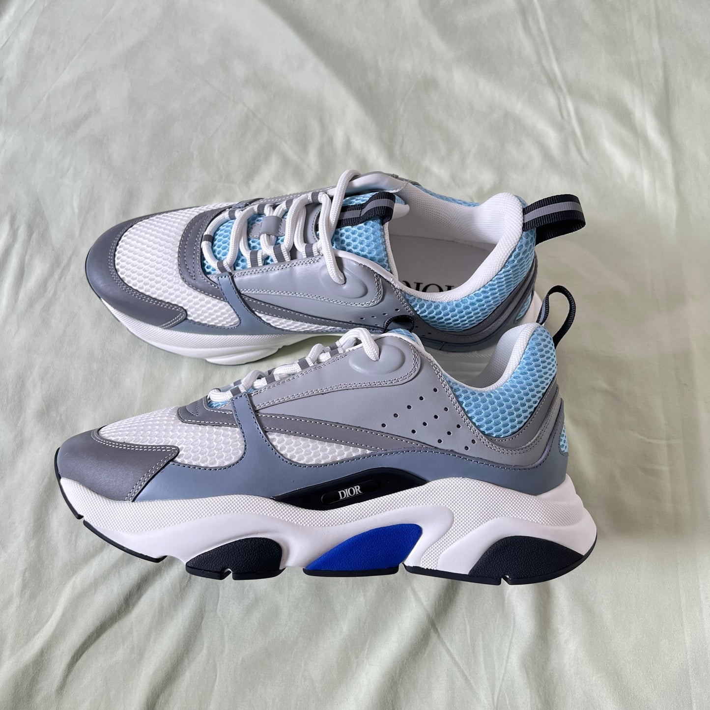 D Trainers in Blue/Grey