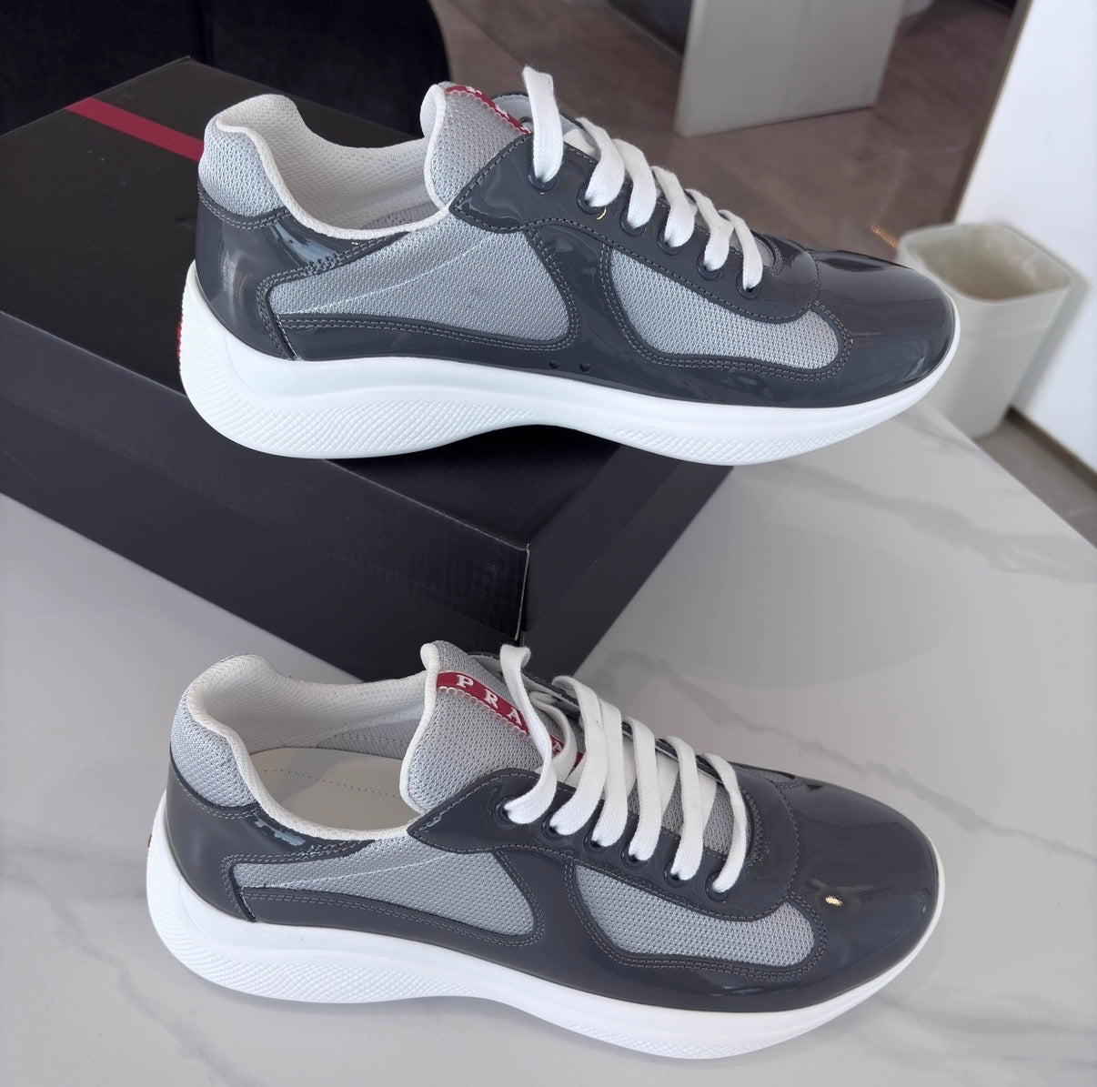 P Trainers in Grey