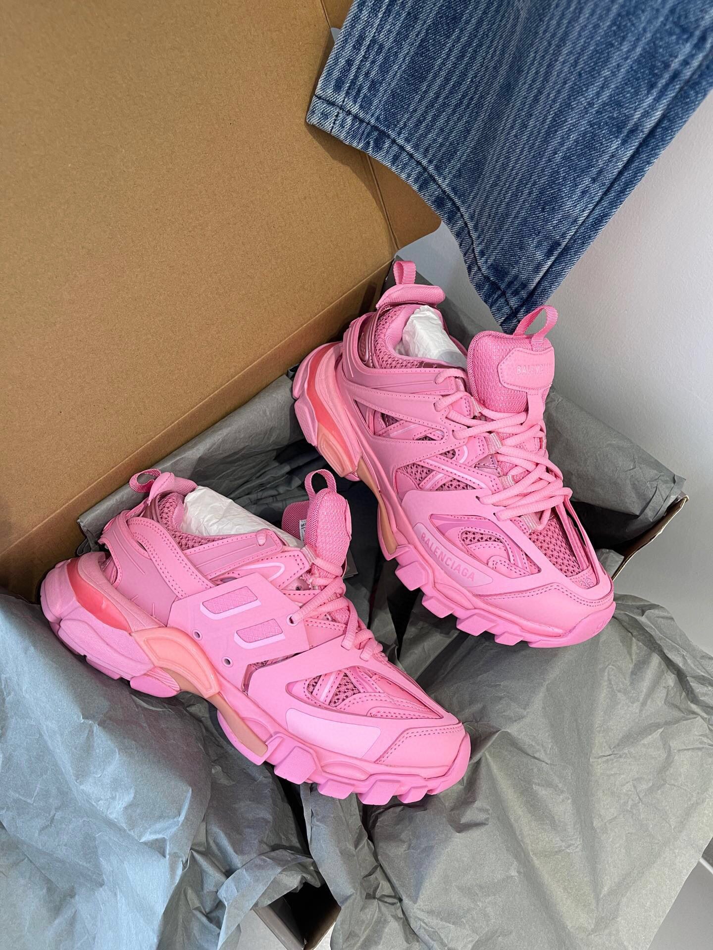 Track Sneakers in Pink