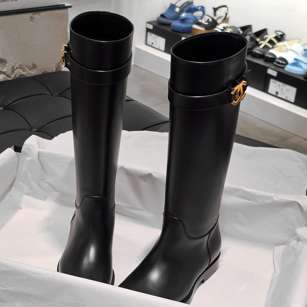 C Leather Boots