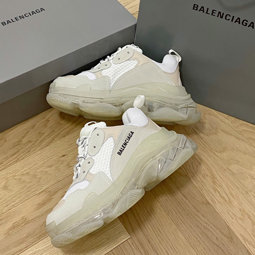 Triple S Clear Sole in White