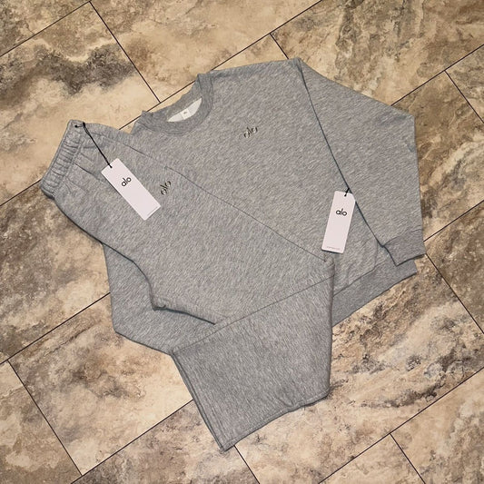 A** Crewneck Set in Grey