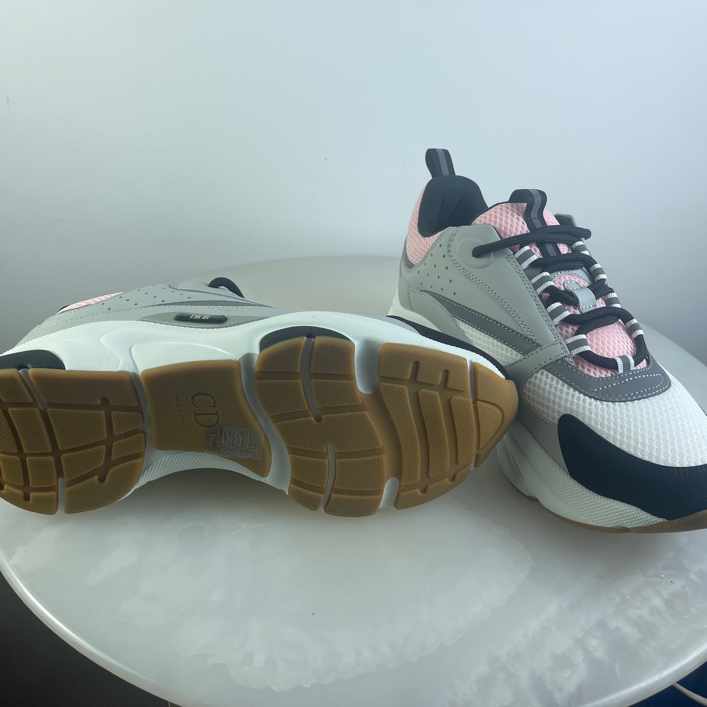 D Trainers in Pink/White