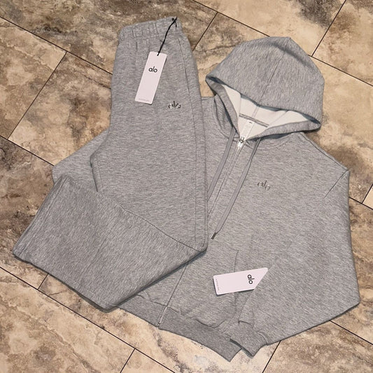 A** Zip Set in Grey