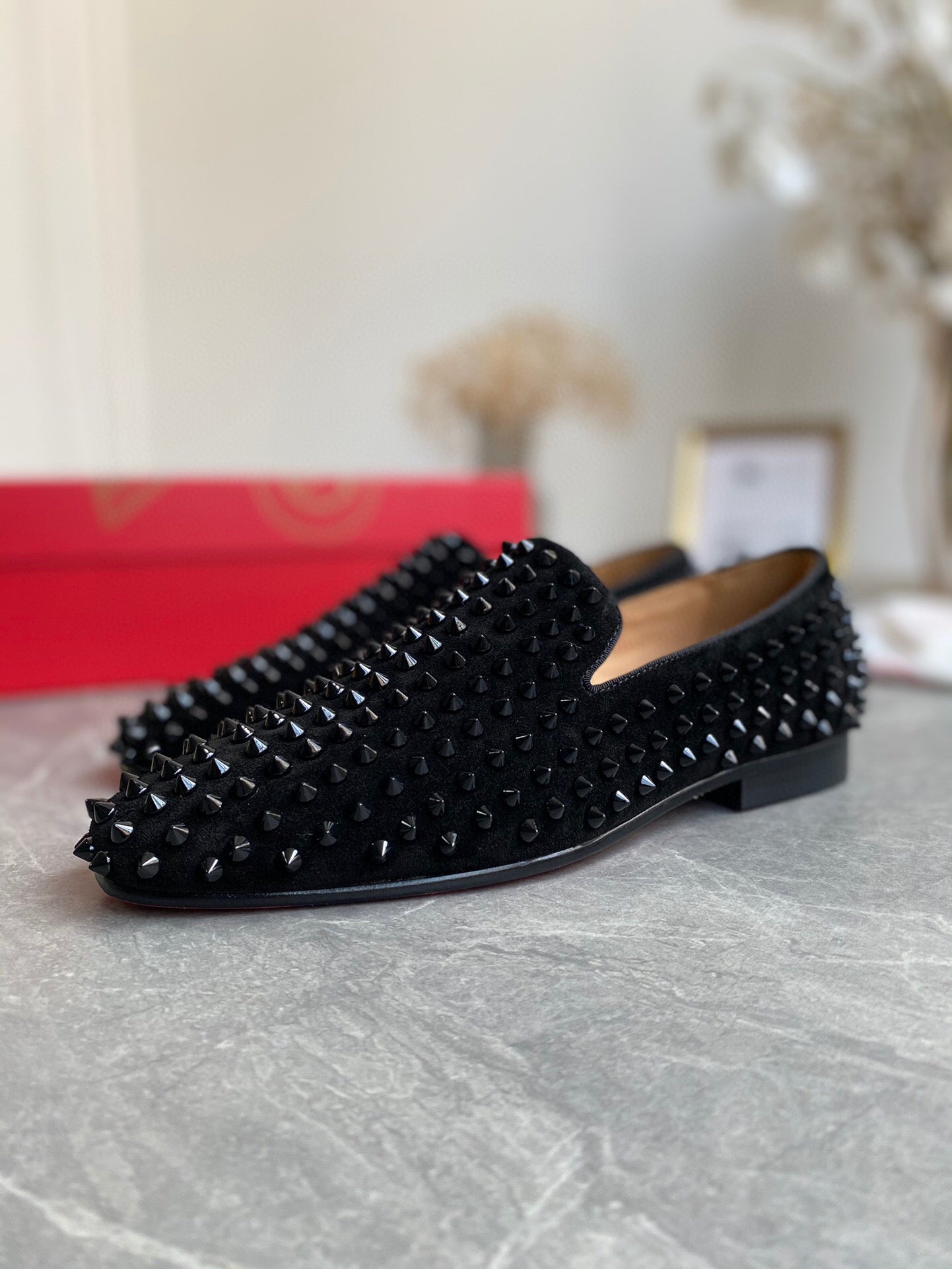 Spike Loafers in Black