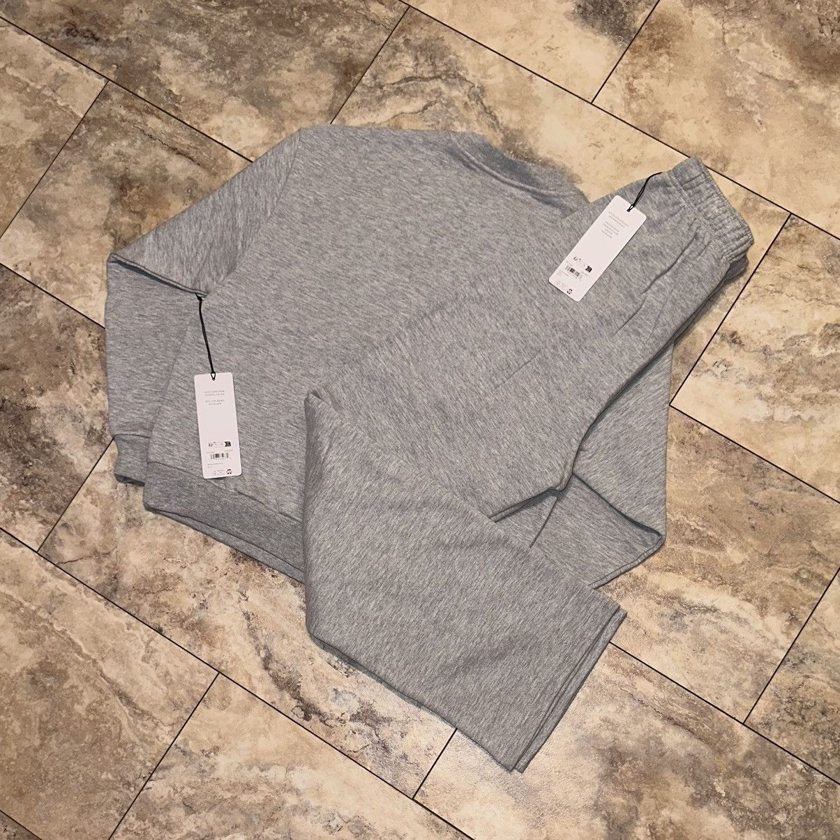 A** Crewneck Set in Grey