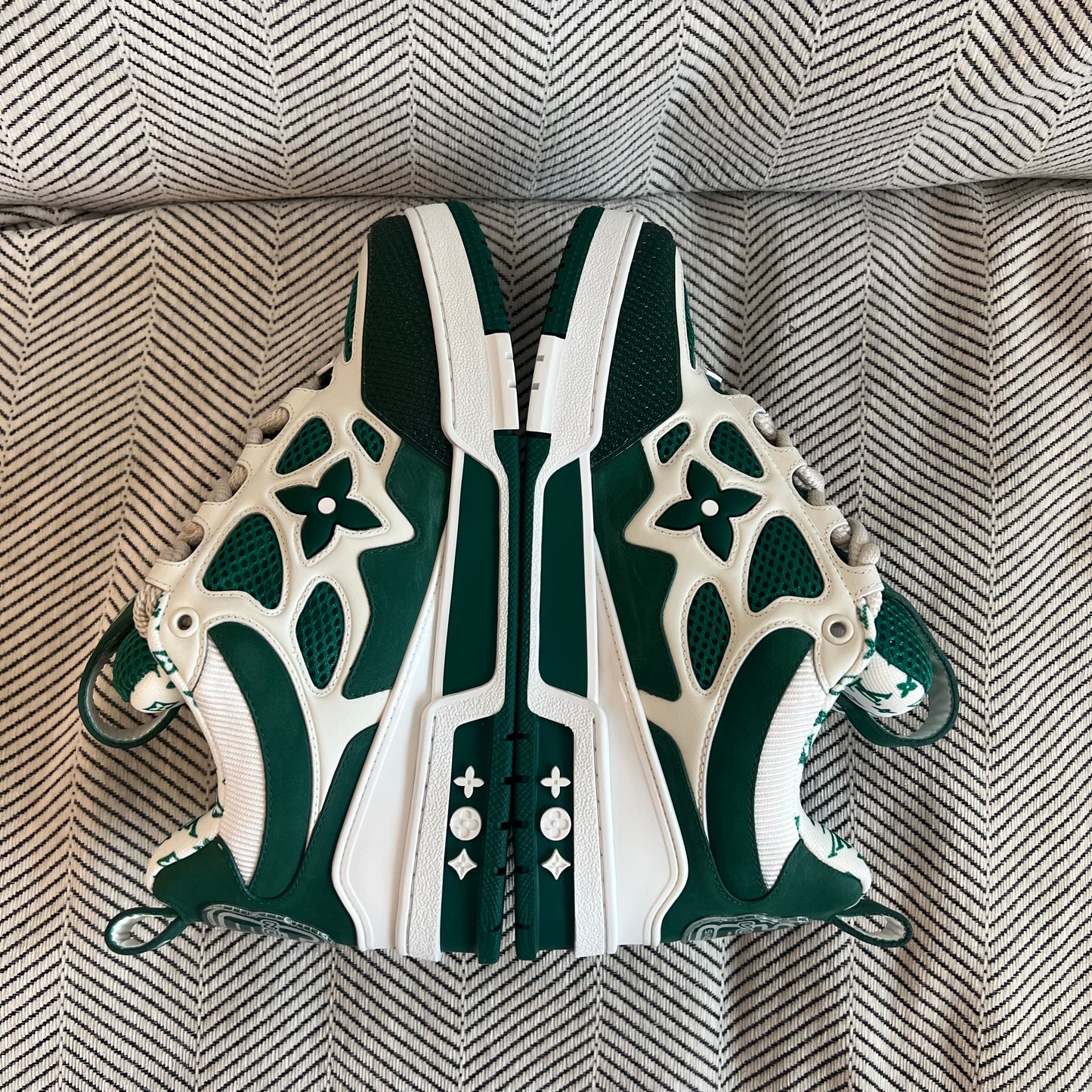 1V Skate Trainers in Green