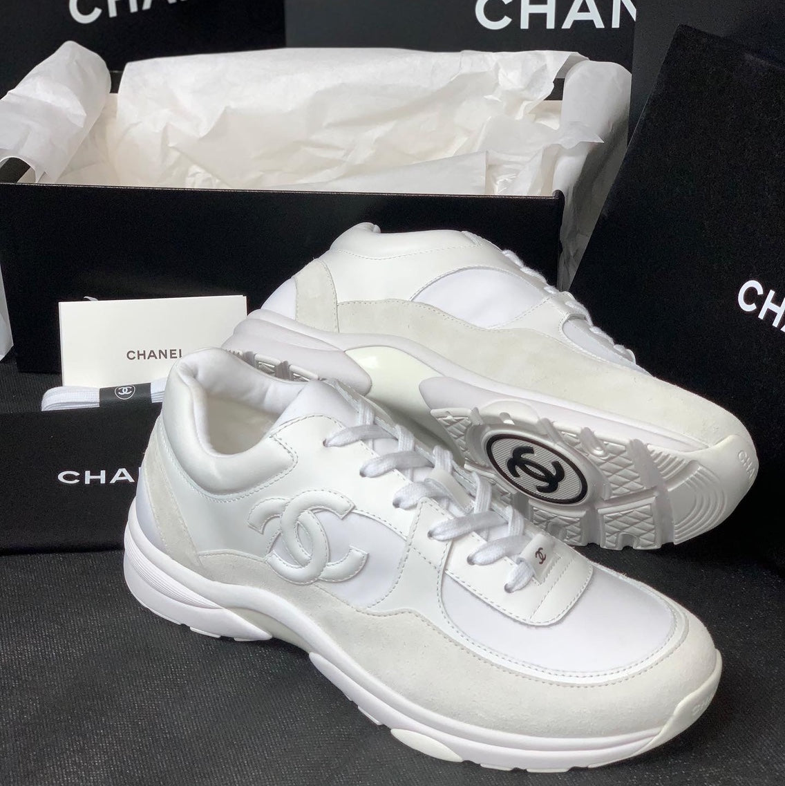 CC Trainers in White