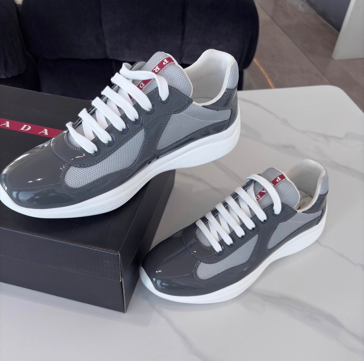 P Trainers in Grey