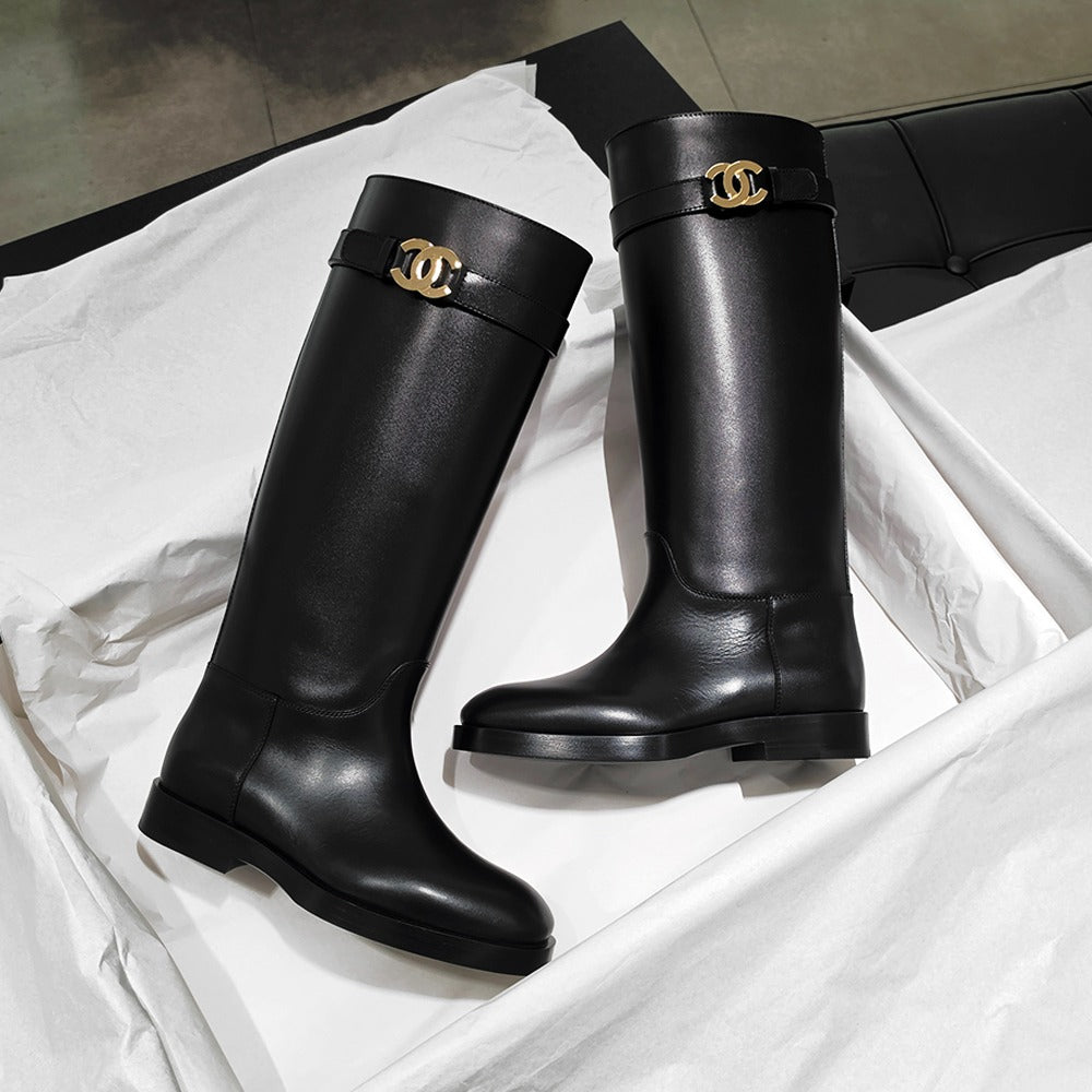 C Leather Boots