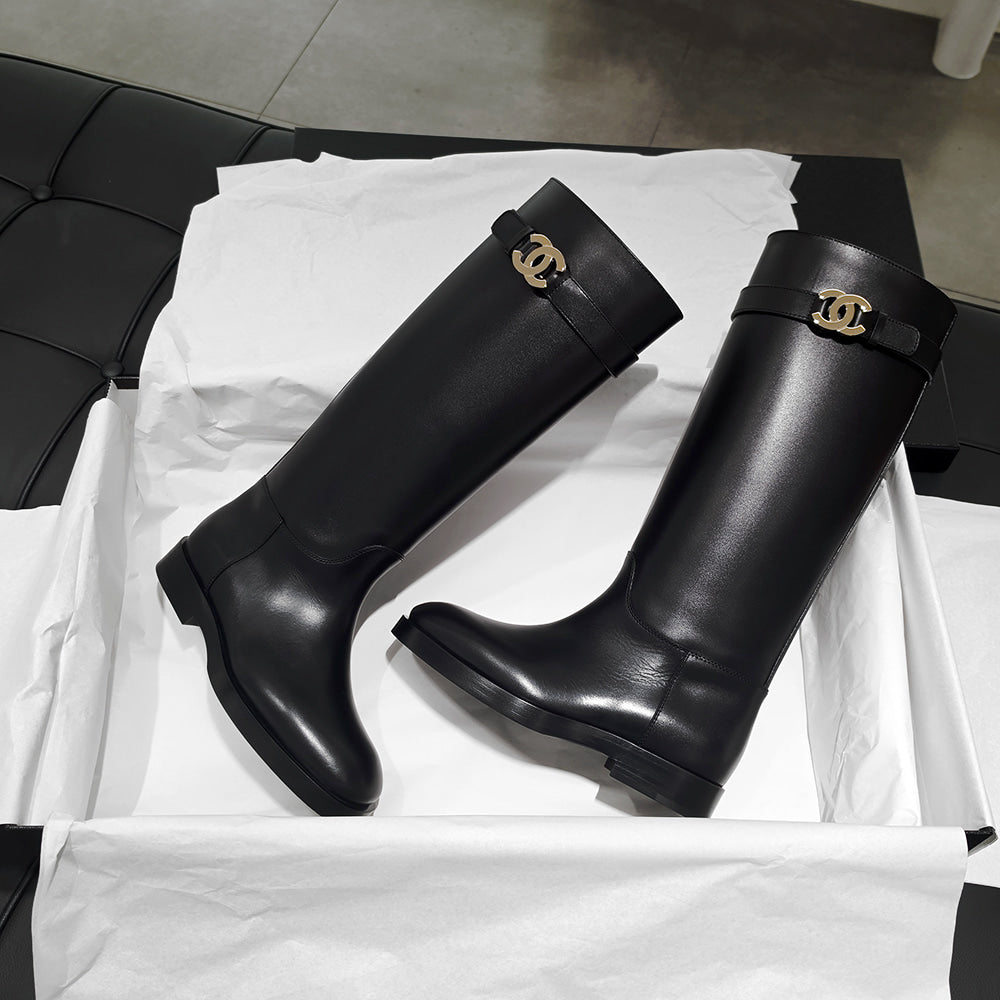 C Leather Boots