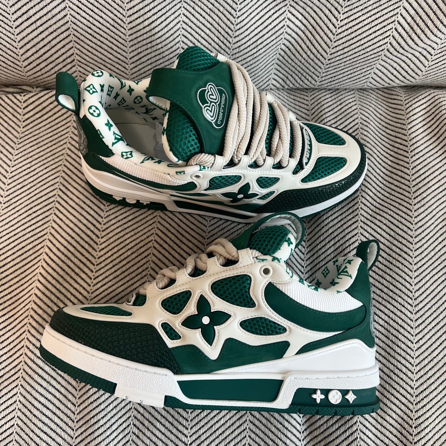 1V Skate Trainers in Green