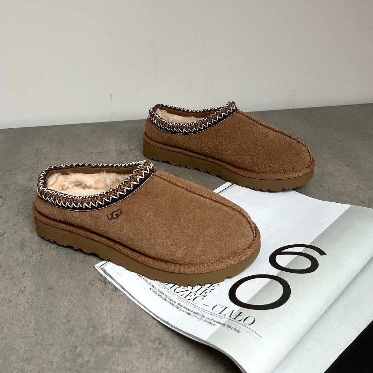 Tasman Slipper in Chestnut